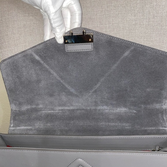 Pre loved grey leather Furla handbag - Picture 9 of 16